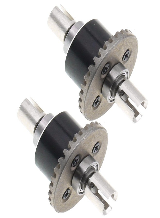 Treehobby 2PCS Metal Front and Rear Differential Gear Diff Gear Set Compatible with WLtoys 1/14 144010 144001 144002 1/12 124016 124017 124018 124019 RC Car Upgrade Parts - Image 4